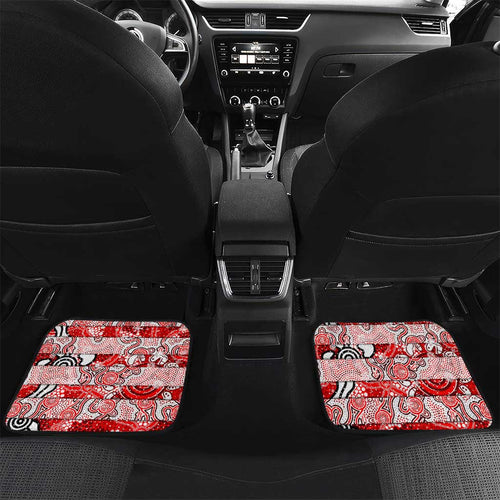 Dragons Rugby Merry Christmas Car Mats Indigenous Australian Art