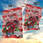 Dragons Rugby Merry Christmas Garden Flag Indigenous Australian Art