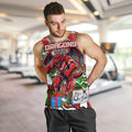 Custom Dragons Rugby Merry Christmas Men Tank Top Indigenous Australian Art