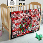 Dragons Rugby Merry Christmas Quilt Indigenous Australian Art