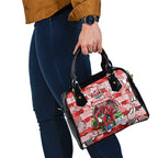 Dragons Rugby Merry Christmas Shoulder Handbag Indigenous Australian Art