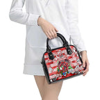 Dragons Rugby Merry Christmas Shoulder Handbag Indigenous Australian Art