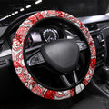 Dragons Rugby Merry Christmas Steering Wheel Cover Indigenous Australian Art