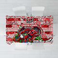 Dragons Rugby Merry Christmas Tablecloth Indigenous Australian Art