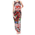 Custom Dragons Rugby Merry Christmas Tank Maxi Dress Indigenous Australian Art