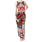 Custom Dragons Rugby Merry Christmas Tank Maxi Dress Indigenous Australian Art