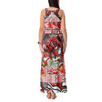 Custom Dragons Rugby Merry Christmas Tank Maxi Dress Indigenous Australian Art