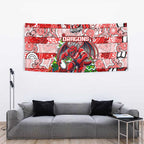 Dragons Rugby Merry Christmas Tapestry Indigenous Australian Art