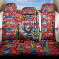 Roosters Rugby Merry Christmas Back Car Seat Cover Indigenous Australian Art