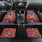 Roosters Rugby Merry Christmas Car Mats Indigenous Australian Art