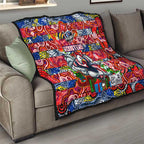 Roosters Rugby Merry Christmas Quilt Indigenous Australian Art