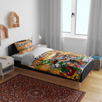 Tigers Rugby Merry Christmas Bedding Set Indigenous Australian Art