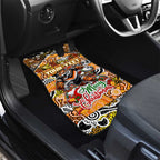 Tigers Rugby Merry Christmas Car Mats Indigenous Australian Art