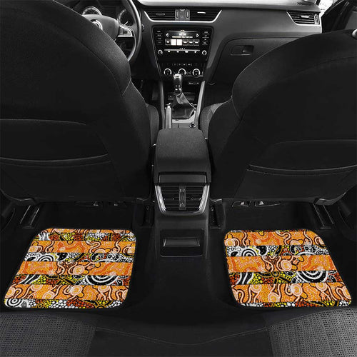 Tigers Rugby Merry Christmas Car Mats Indigenous Australian Art