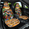 Tigers Rugby Merry Christmas Car Seat Cover Indigenous Australian Art