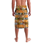 Custom Tigers Rugby Merry Christmas Lavalava Indigenous Australian Art