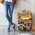 Tigers Rugby Merry Christmas Luggage Cover Indigenous Australian Art
