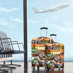 Tigers Rugby Merry Christmas Luggage Cover Indigenous Australian Art