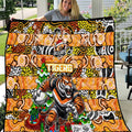 Tigers Rugby Merry Christmas Quilt Indigenous Australian Art
