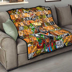Tigers Rugby Merry Christmas Quilt Indigenous Australian Art