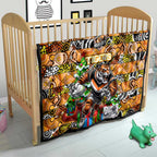 Tigers Rugby Merry Christmas Quilt Indigenous Australian Art