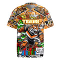 Custom Tigers Rugby Merry Christmas Rugby Jersey Indigenous Australian Art