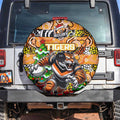 Tigers Rugby Merry Christmas Spare Tire Cover Indigenous Australian Art
