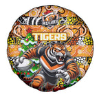Tigers Rugby Merry Christmas Spare Tire Cover Indigenous Australian Art