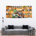 Tigers Rugby Merry Christmas Tapestry Indigenous Australian Art