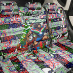 New Zealand Warriors Rugby Merry Christmas Back Car Seat Cover Indigenous Australian Art