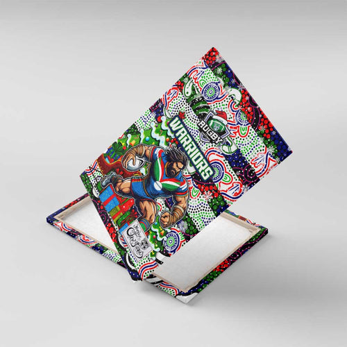 New Zealand Warriors Rugby Merry Christmas Canvas Wall Art Indigenous Australian Art