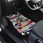 New Zealand Warriors Rugby Merry Christmas Car Mats Indigenous Australian Art