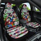 New Zealand Warriors Rugby Merry Christmas Car Seat Cover Indigenous Australian Art