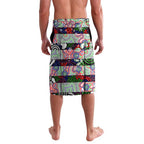 Custom New Zealand Warriors Rugby Merry Christmas Lavalava Indigenous Australian Art
