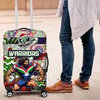 New Zealand Warriors Rugby Merry Christmas Luggage Cover Indigenous Australian Art