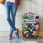 New Zealand Warriors Rugby Merry Christmas Luggage Cover Indigenous Australian Art