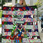 New Zealand Warriors Rugby Merry Christmas Quilt Indigenous Australian Art