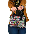 New Zealand Warriors Rugby Merry Christmas Shoulder Handbag Indigenous Australian Art