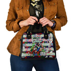 New Zealand Warriors Rugby Merry Christmas Shoulder Handbag Indigenous Australian Art