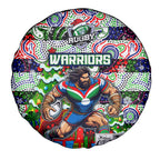 New Zealand Warriors Rugby Merry Christmas Spare Tire Cover Indigenous Australian Art