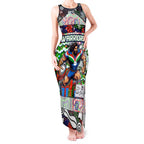 Custom New Zealand Warriors Rugby Merry Christmas Tank Maxi Dress Indigenous Australian Art