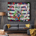 New Zealand Warriors Rugby Merry Christmas Tapestry Indigenous Australian Art