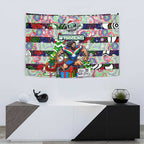 New Zealand Warriors Rugby Merry Christmas Tapestry Indigenous Australian Art