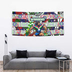 New Zealand Warriors Rugby Merry Christmas Tapestry Indigenous Australian Art