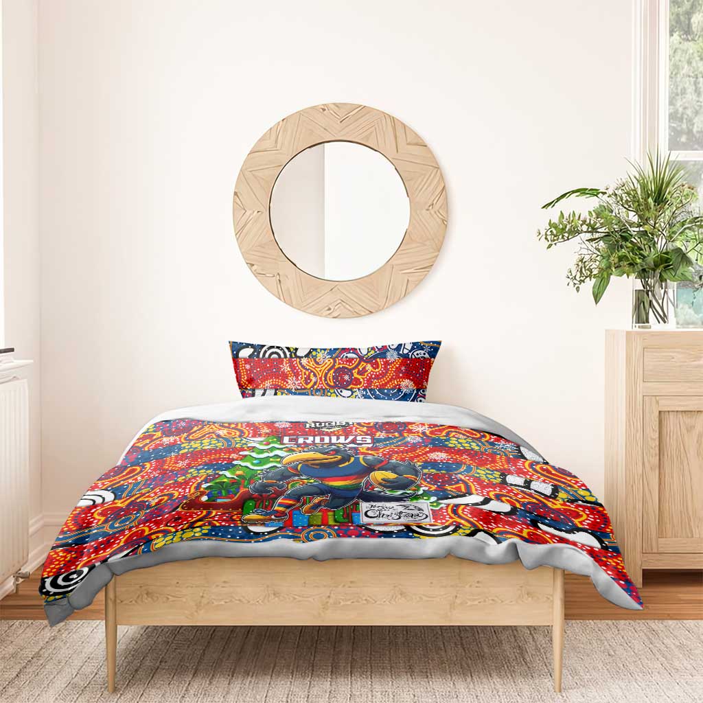 Crows Football Merry Christmas Bedding Set Indigenous Australian Art