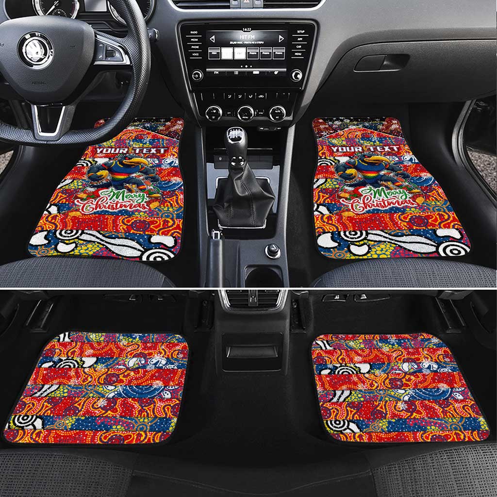 Crows Football Merry Christmas Car Mats Indigenous Australian Art