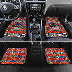 Crows Football Merry Christmas Car Mats Indigenous Australian Art