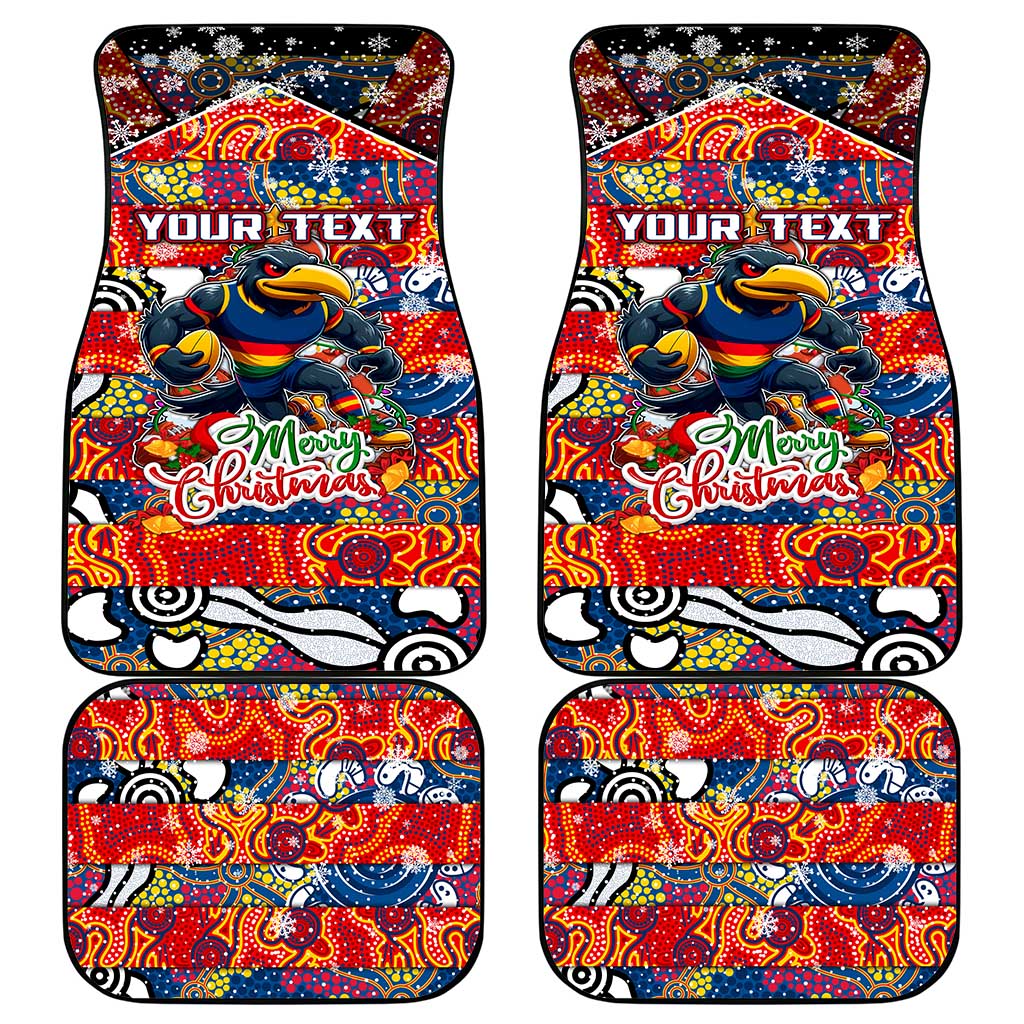 Crows Football Merry Christmas Car Mats Indigenous Australian Art