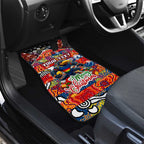 Crows Football Merry Christmas Car Mats Indigenous Australian Art