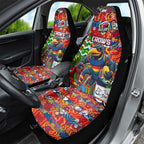 Crows Football Merry Christmas Car Seat Cover Indigenous Australian Art